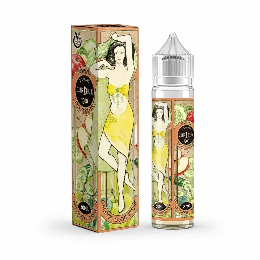 E-liquide Pomme Concombre 50 mL - 1900 (Curieux)