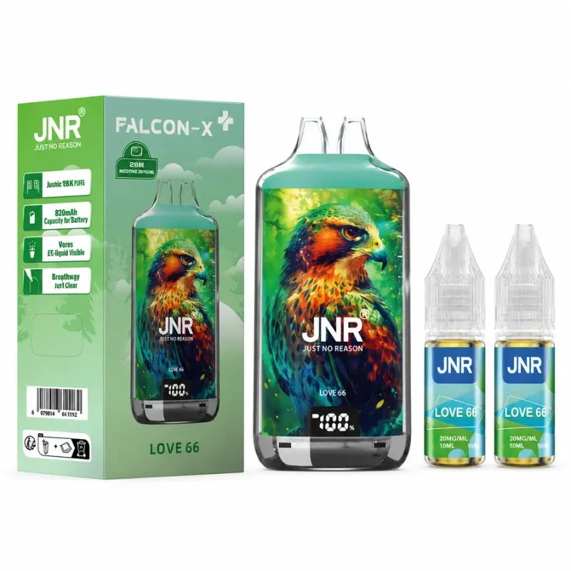 Puff Falcon X+ 28K Love 66 20 mg - JNR