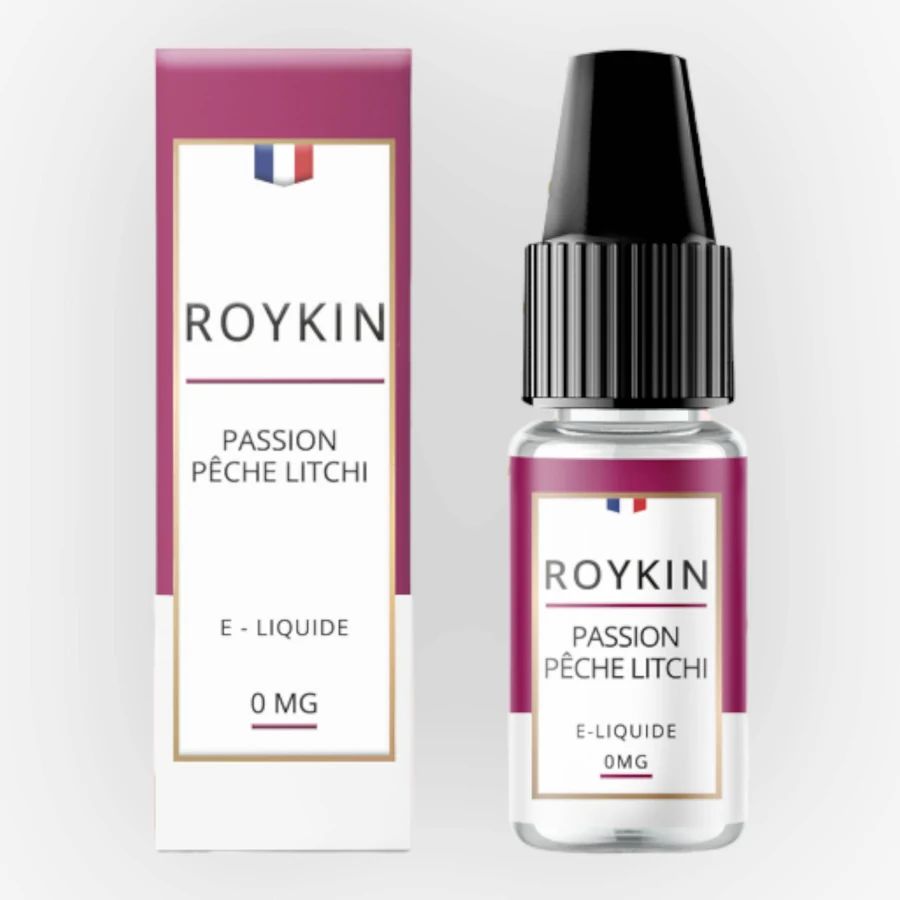 E-liquide Passion Pêche Litchi 10 mL - Roykin