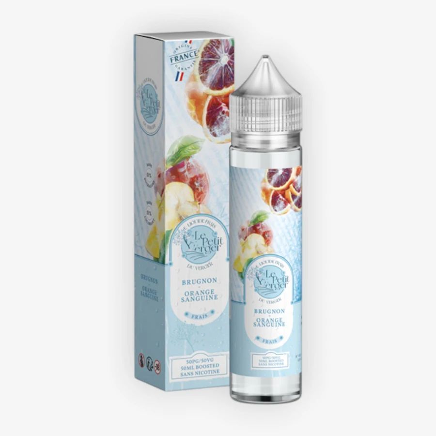 E-liquide Brugnon Orange Sanguine Frais 50 mL - Le Petit Verger