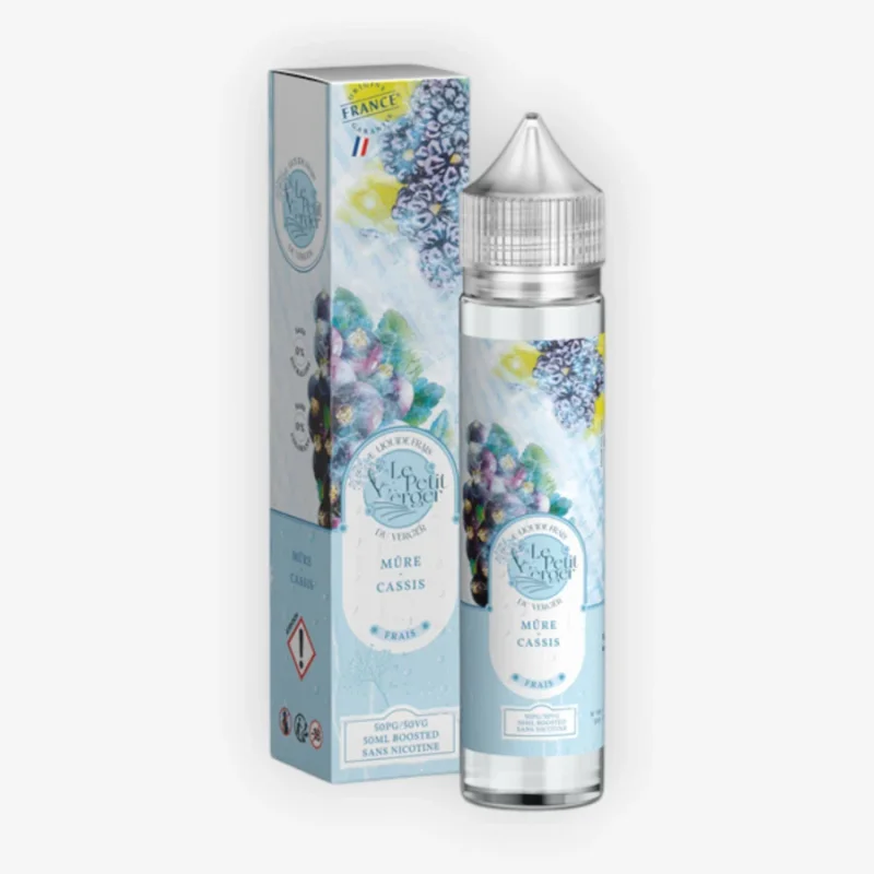 E-liquide Mûre Cassis Frais 50 mL - Le Petit Verger