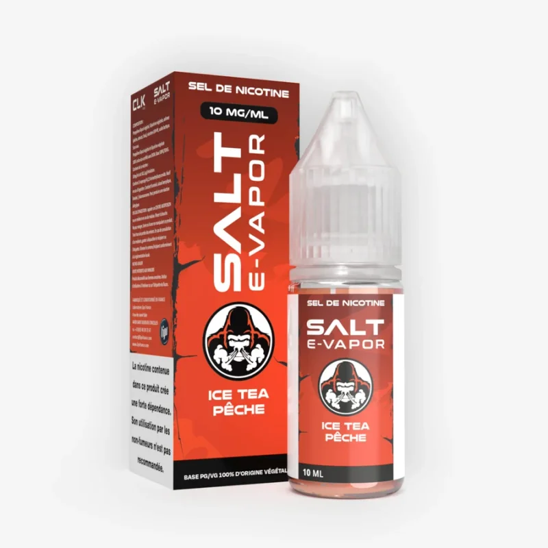 E-liquide Ice Tea Pêche 10 mL - Salt E Vapor (Le French Liquide)