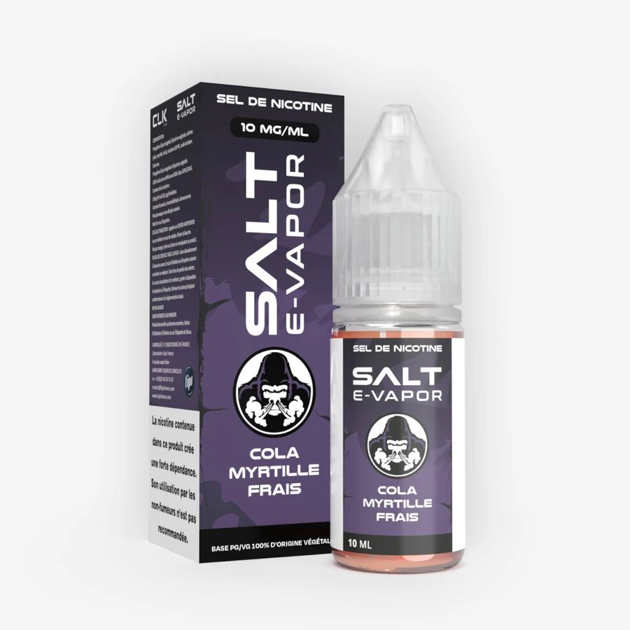 E-liquide Cola Myrtille 10 mL - Salt E Vapor (Le French Liquide) — Le French Liquide - Salt E-Vapor