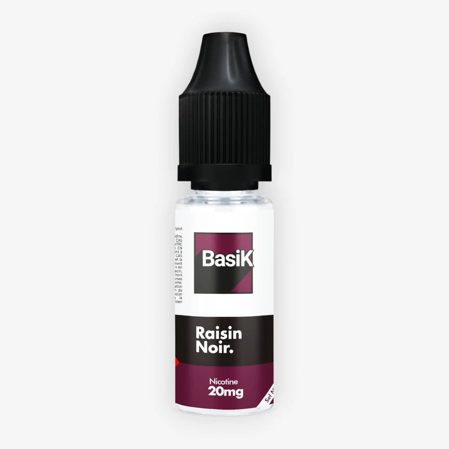 E-liquide Raisin Noir sels de nicotine 10 mL - BasiK Cloud Vapor — Cloud Vapor - BasiK