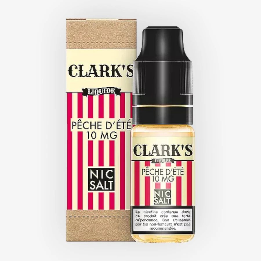 E-liquide Pêche d'Été Nic Salt 10 mL - Clark's Liquide