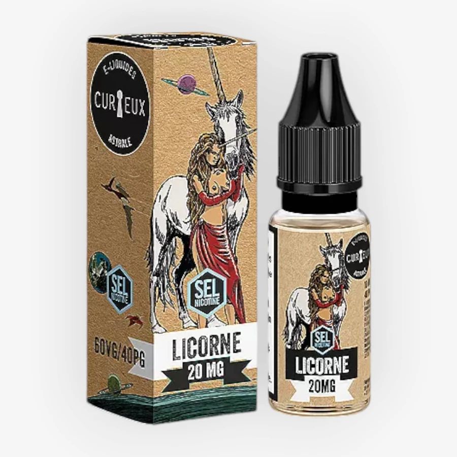 E-liquide Licorne Astrale Nic Salt 10 mL - Curieux
