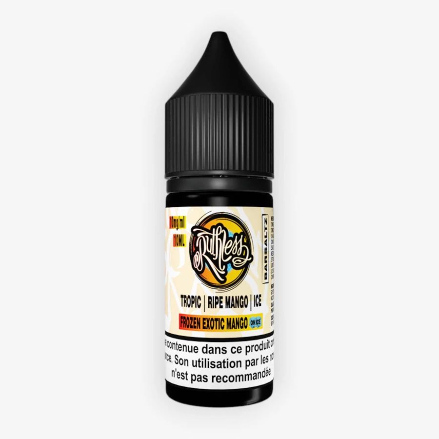 E-liquide Frozen Exotic Mango On Ice Nic Salt 10 mL - BarSaltz Ruthless