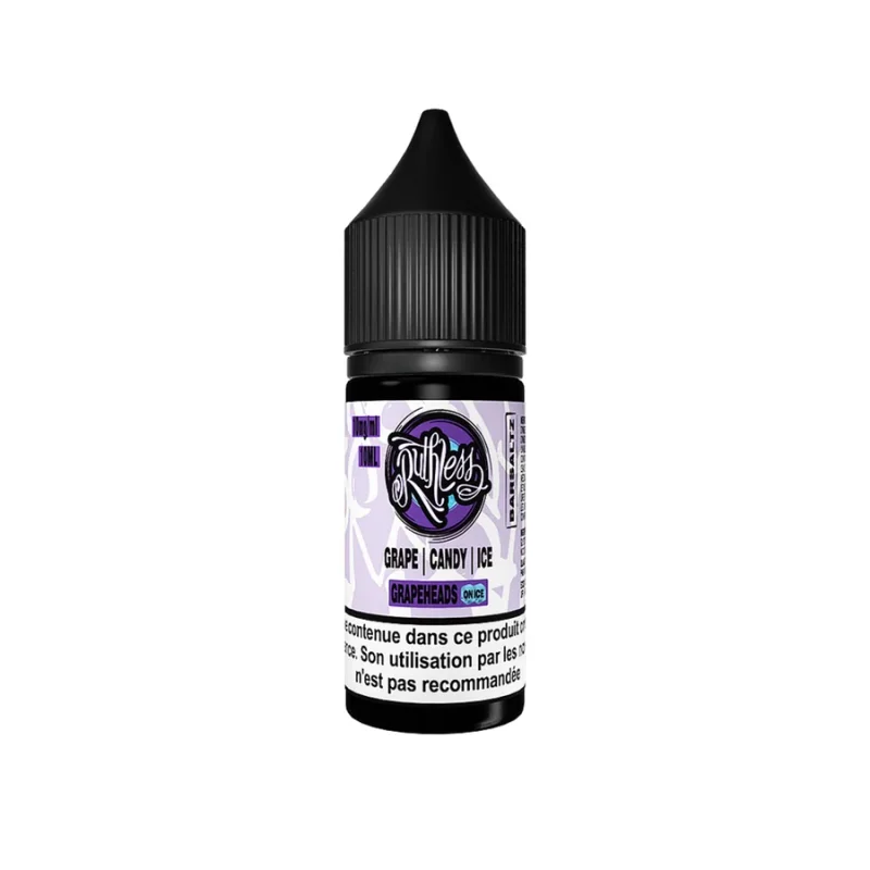 E-liquide Grapeheads On Ice Nic Salt 10 mL - BarSaltz Ruthless