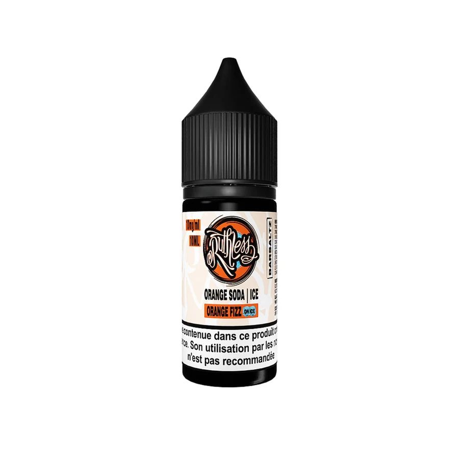 E-liquide Orange Fizz On Ice Nic Salt 10 mL - BarSaltz Ruthless