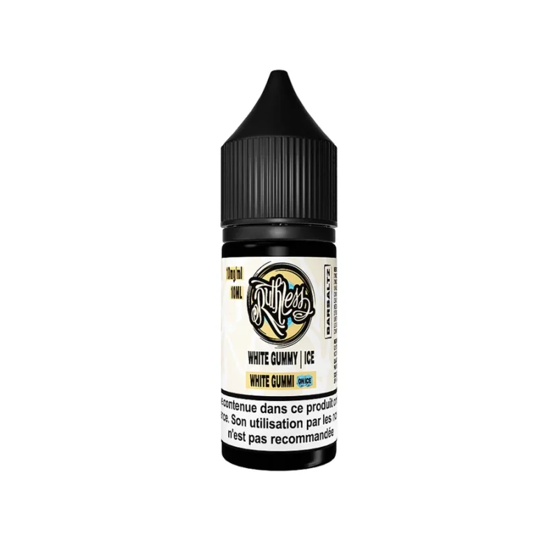 E-liquide White Gummi On Ice Nic Salt 10 mL - BarSaltz Ruthless