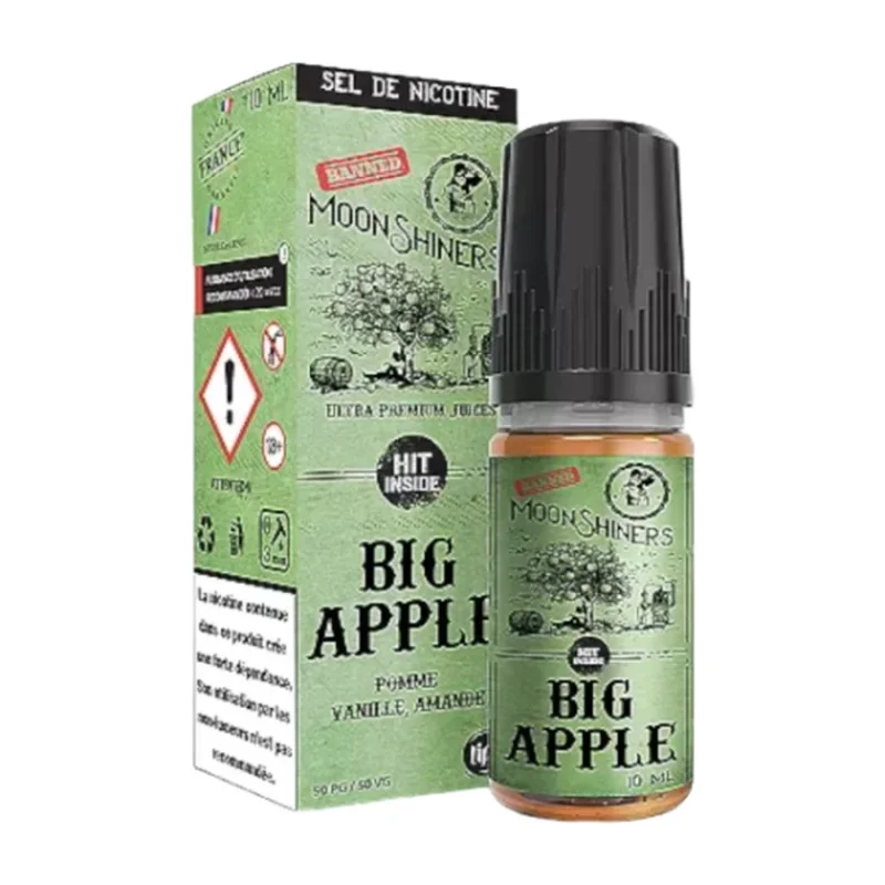 E-liquide Big Apple Nic Salt 10 mL - Moonshiners Le French Liquide