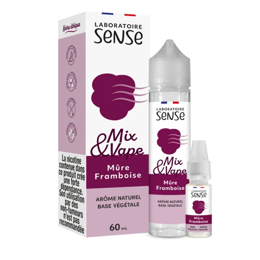 E-liquide Mûre Framboise 60 mL - Sense