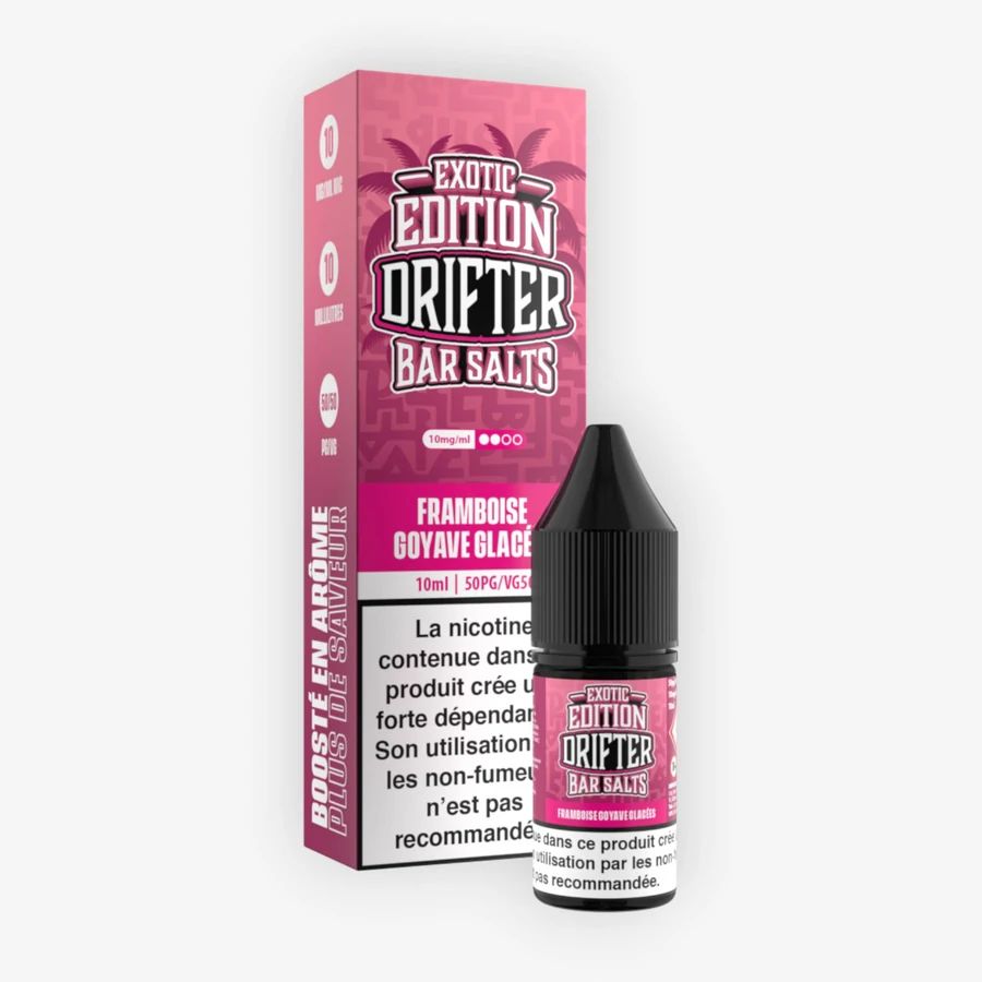 E-liquide Framboise Goyave Glacées 10 mL - Edition Bar Salts Drifter