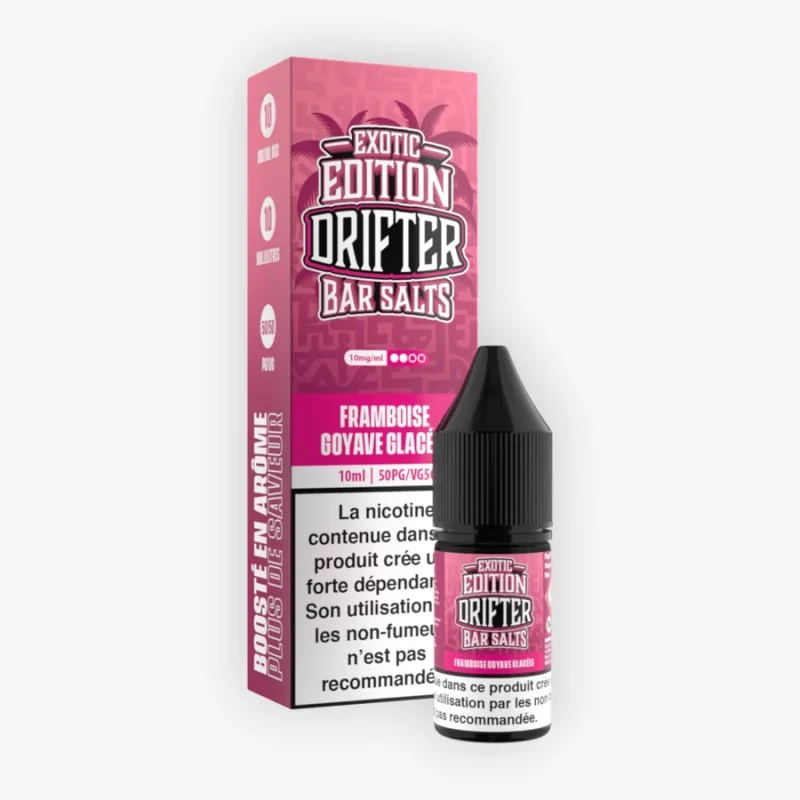 E-liquide Framboise Goyave Glacées 10 mL - Edition Bar Salts Drifter