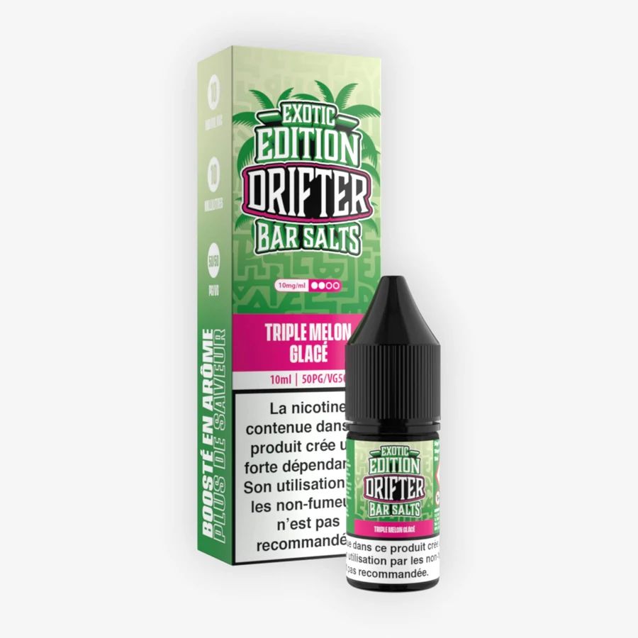 E-liquide Triple Melon Glacé 10 mL - Bar Salts Drifter