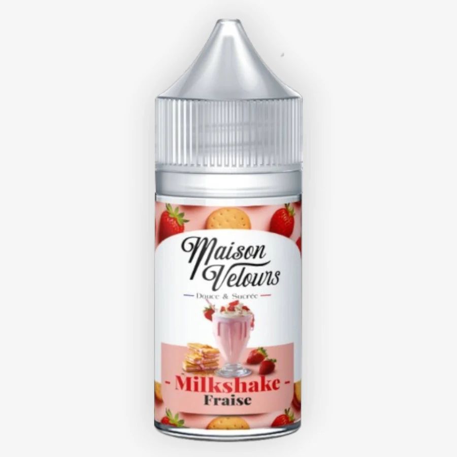Concentré Milkshake Fraise 30 mL - Maison Velours