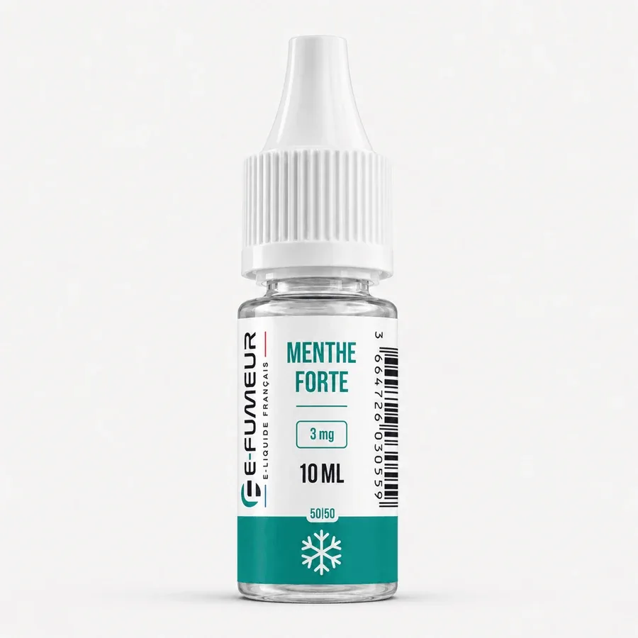 E-liquide Menthe Forte 10 mL - Essentiels (E-Fumeur)