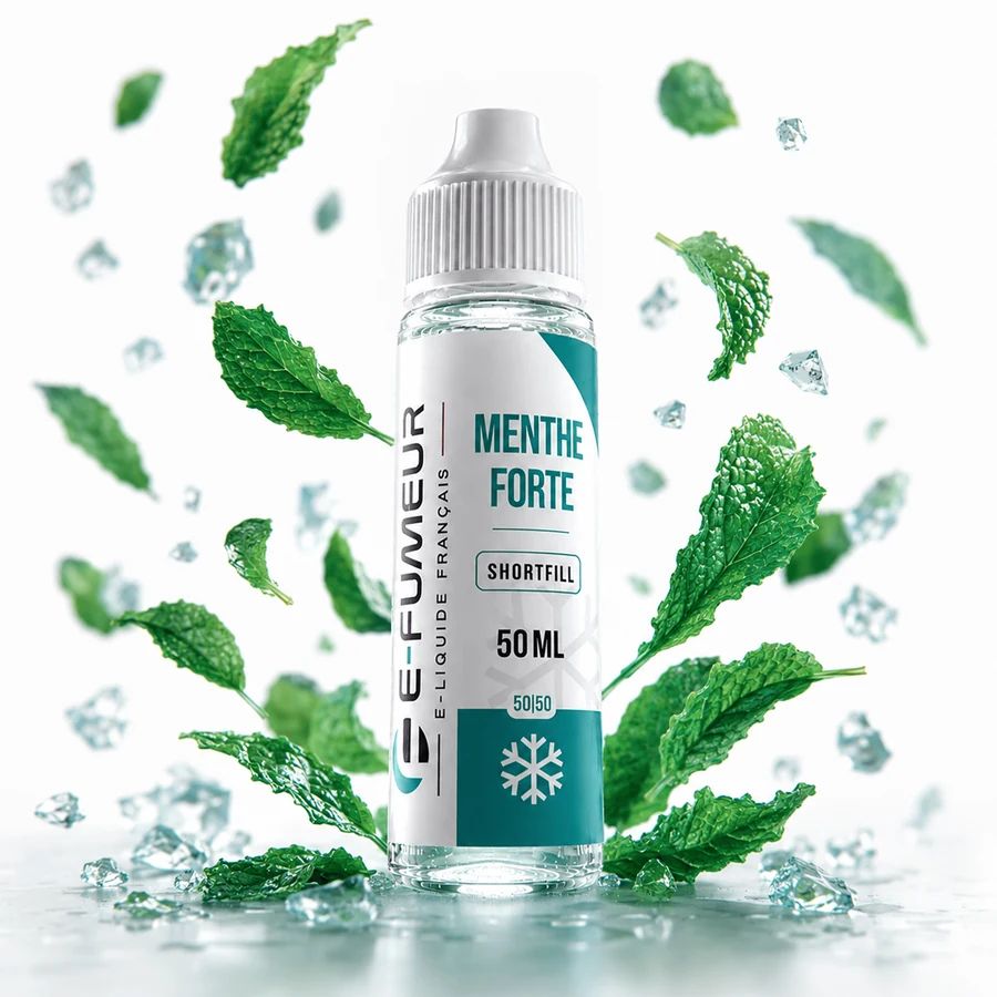 E-liquide Menthe Forte 50 mL - Essentiels (E-Fumeur)