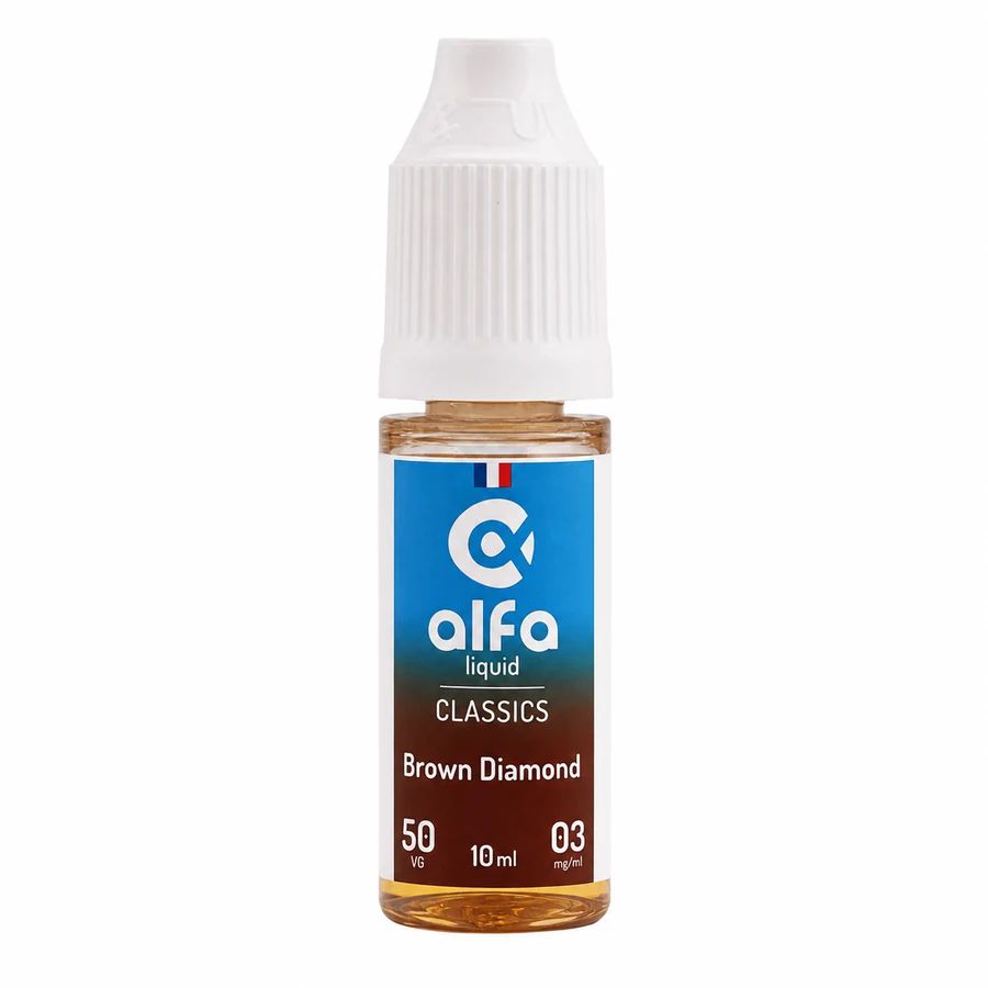 E-liquide Brown Diamond (50 VG) 10 mL - Alfaliquid — Alfaliquid - 50VG