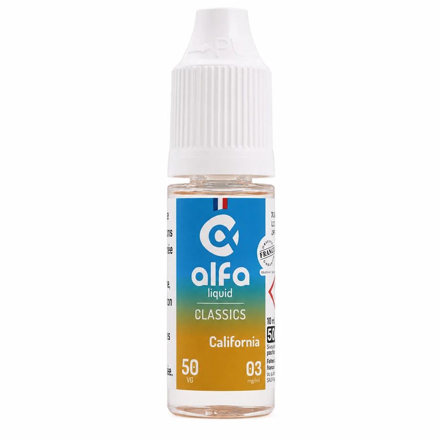 E-liquide California (50 VG) 10 mL - Alfaliquid — Alfaliquid - 50VG