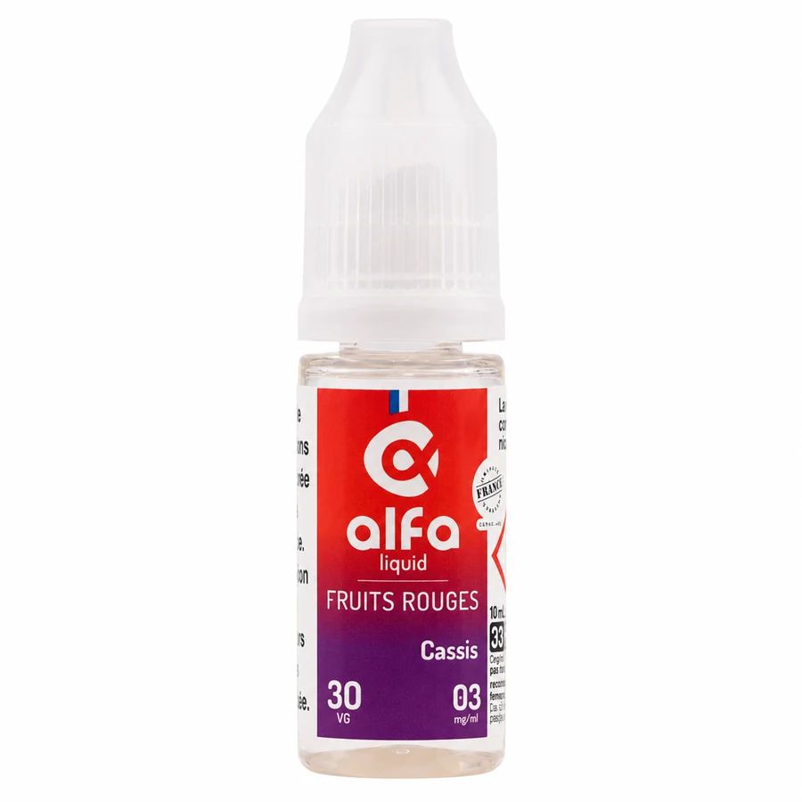 E-liquide Cassis (30 VG) 10 mL - Alfaliquid
