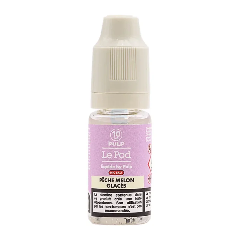 Pêche Melon Glacés 10 mL, e-liquide Pulp Le Pod