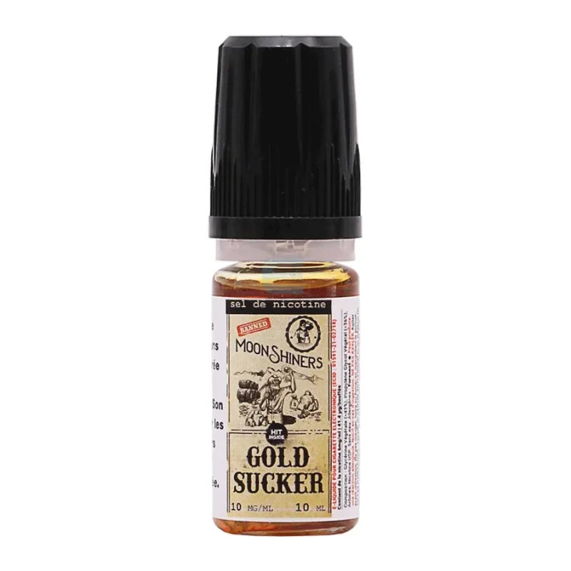 Gold Sucker Sels de nicotine 10 mL, e-liquide Moonshiners (Le French Liquide)