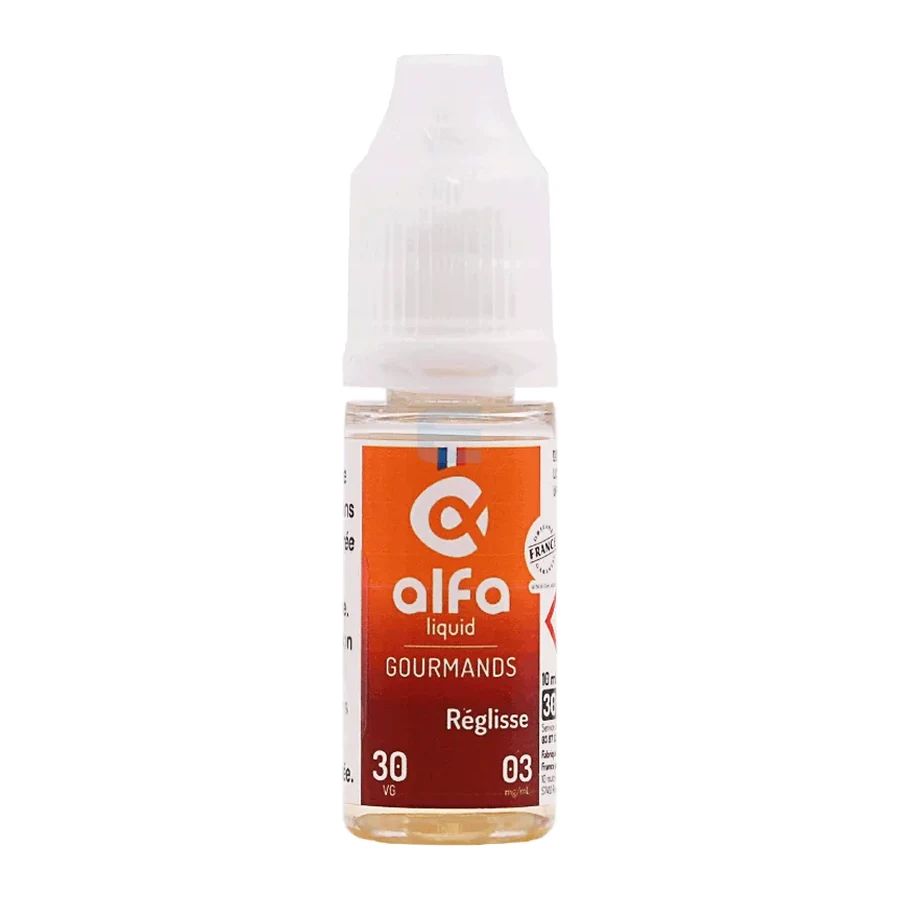Réglisse (30 VG) 10 mL, e-liquide Alfaliquid