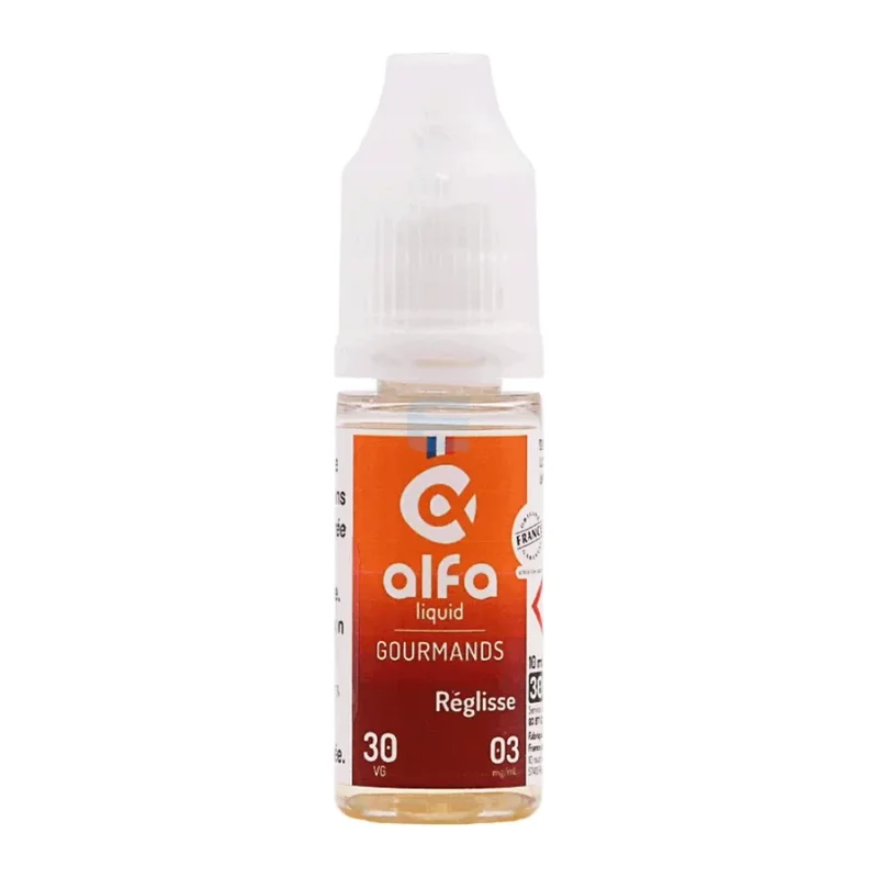 Réglisse (30 VG) 10 mL, e-liquide Alfaliquid