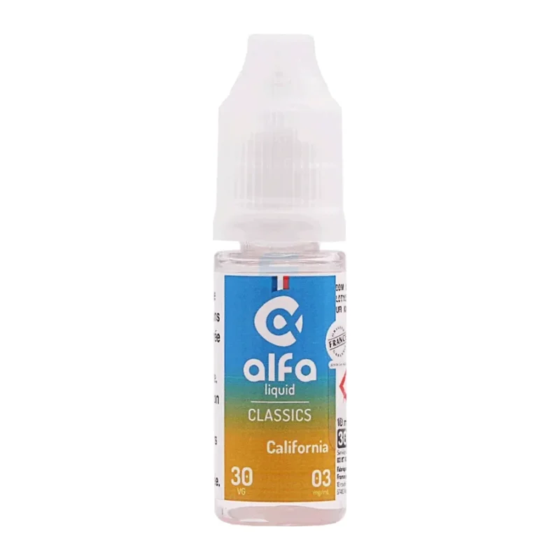 California (30 VG) 10 mL, e-liquide Alfaliquid