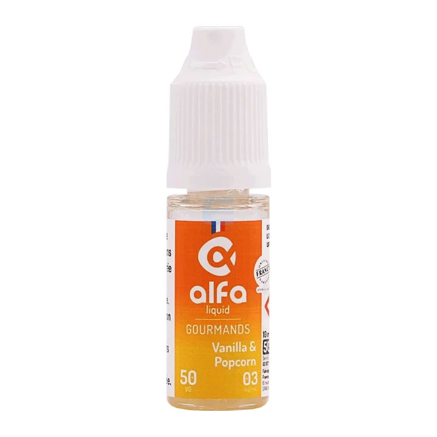 E-liquide Vanilla & Popcorn (50 VG) 10 mL - Alfaliquid — Alfaliquid - 50VG