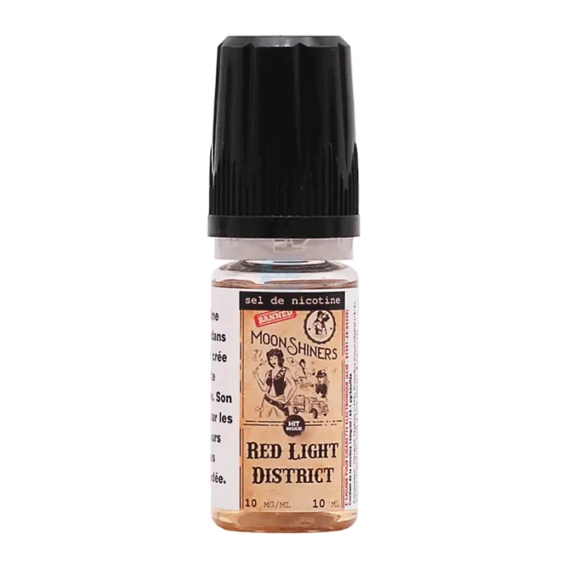 Red Light District Sels de nicotine 10 mL, e-liquide Moonshiners (Le French Liquide)