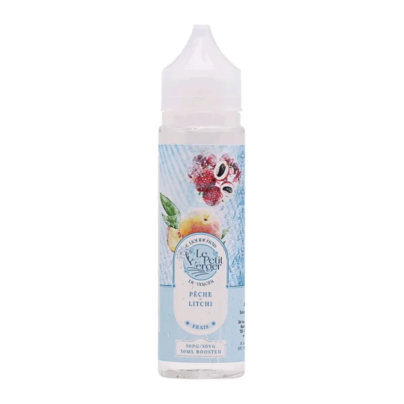 Pêche Litchi Frais 50 mL, e-liquide Le Petit Verger