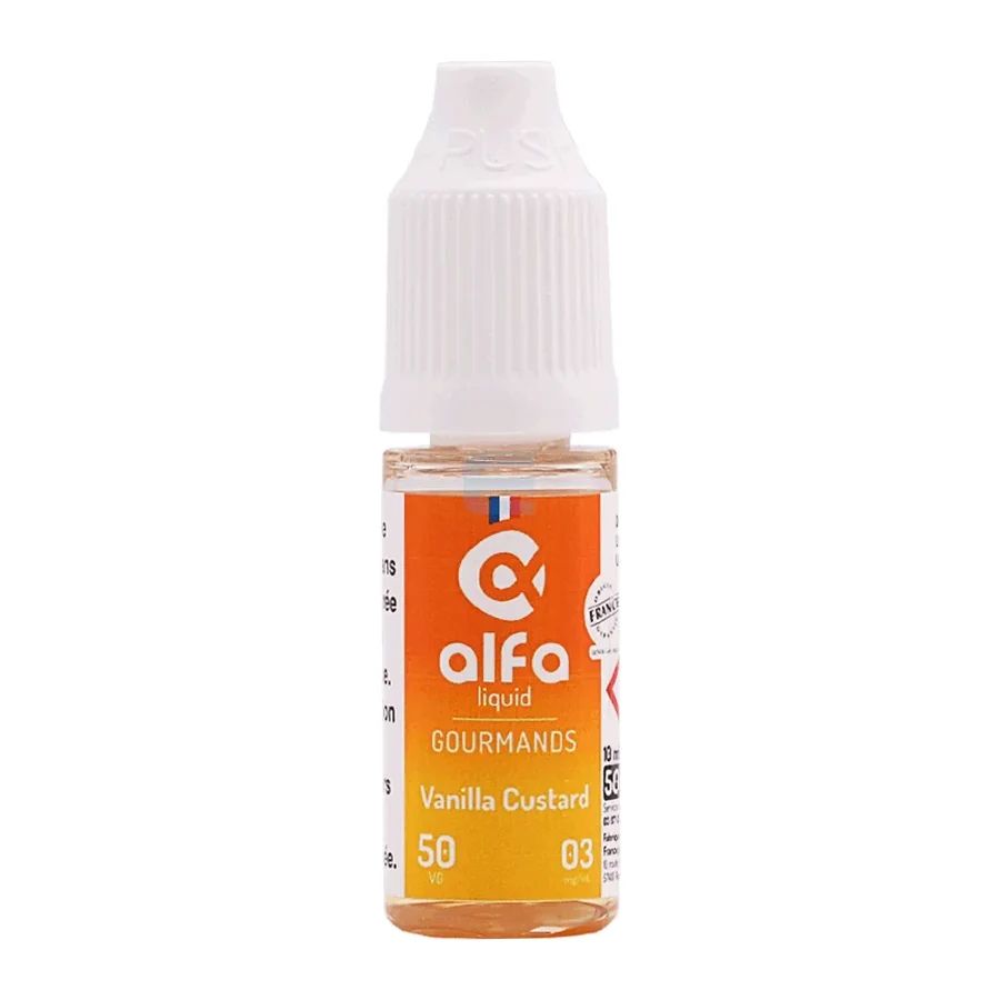 E-liquide Vanilla Custard (50 VG) 10 mL - Alfaliquid — Alfaliquid - 50VG