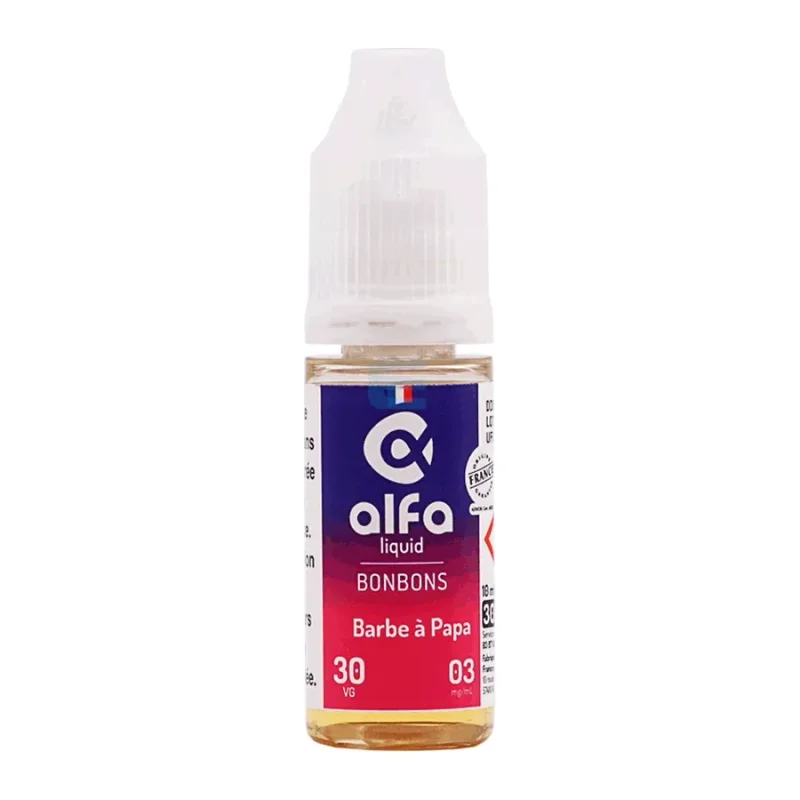 Barbe à Papa (30 VG) 10 mL, e-liquide Alfaliquid