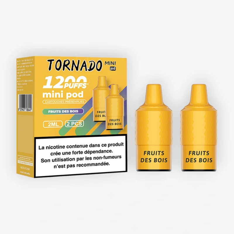 Pack de 2 Pods Tornado Mini Fruits Des Bois 2ml 20mg Fumot