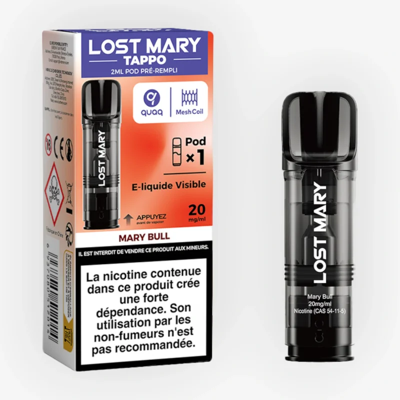 Pod Tappo Mary Bull 2ml 20mg Lost Mary