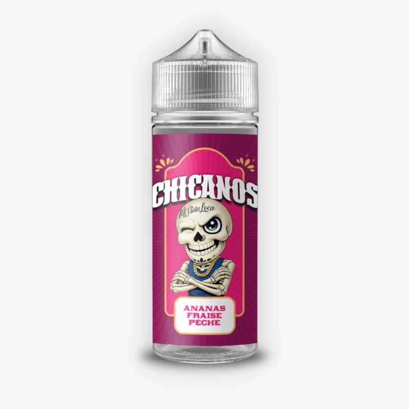 Ananas Fraise Peche ZHC Mix Series Chicanos 100ml 00mg
