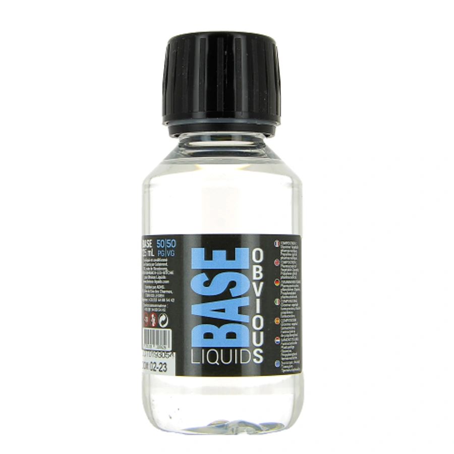 Base 125ml 50/50 00mg Obvious Liquids