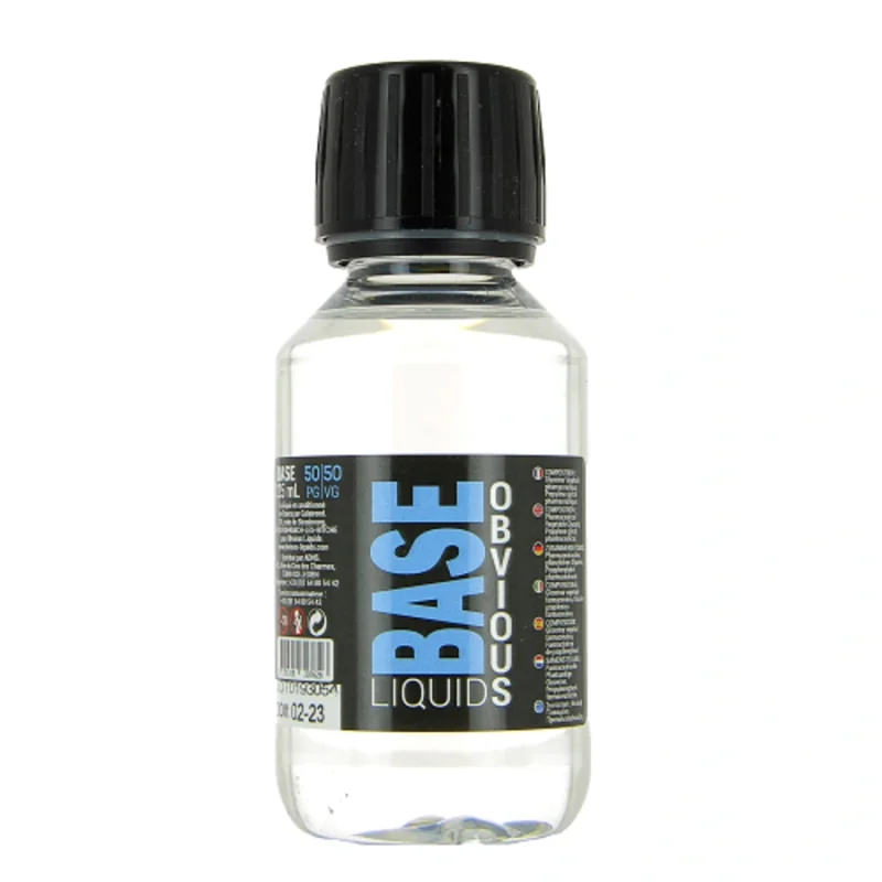 Base 125ml 50/50 00mg Obvious Liquids