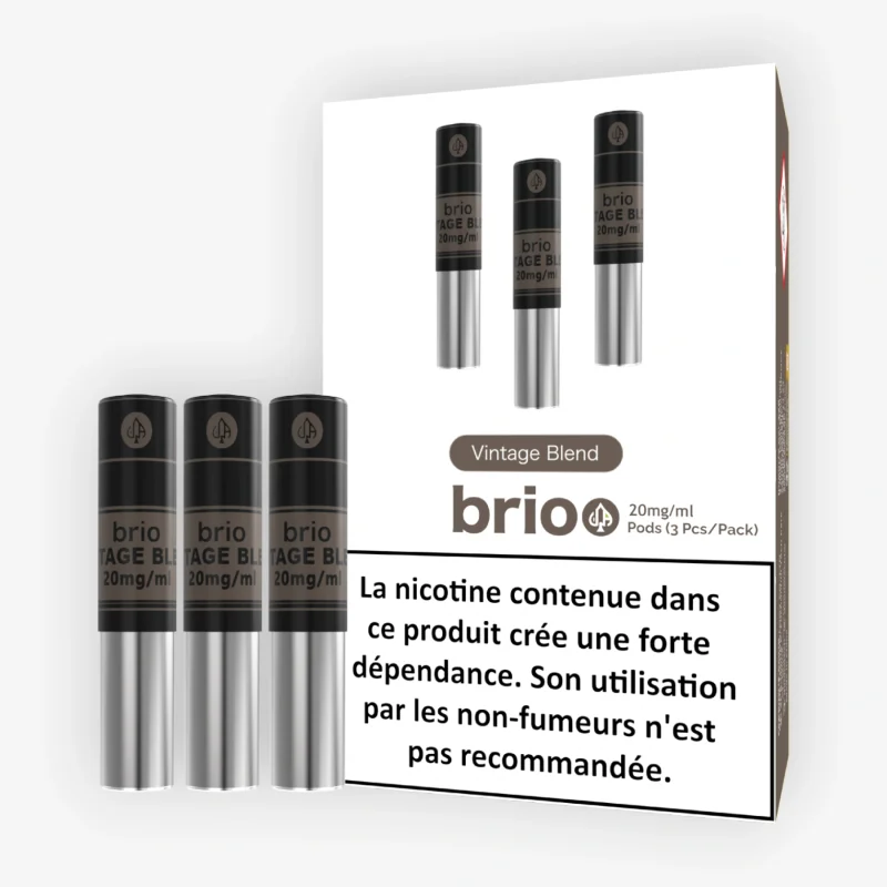 Pack de 3 Pods Brio Vintage Blend 1ml 20mg Da One
