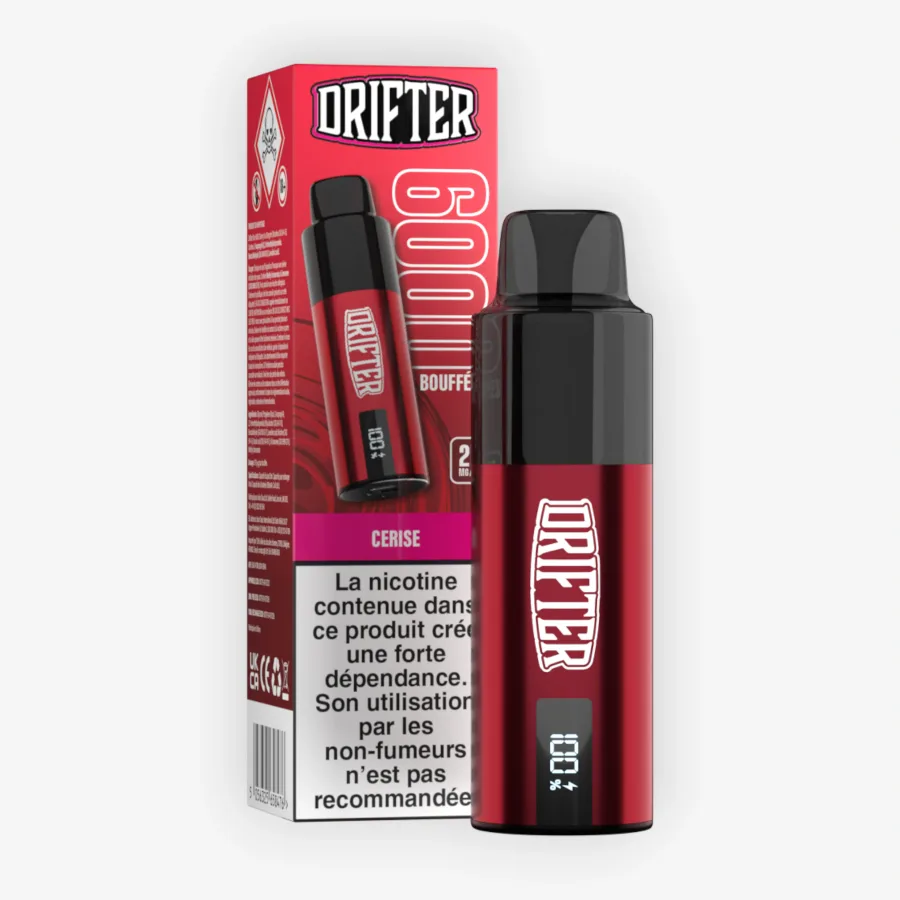 Kit Drifter Bar 6000 850mah Cerise 10+2ml 20mg Drifter