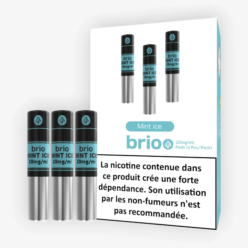 Pack de 3 Pods Brio Mint Ice 1ml 20mg Da One