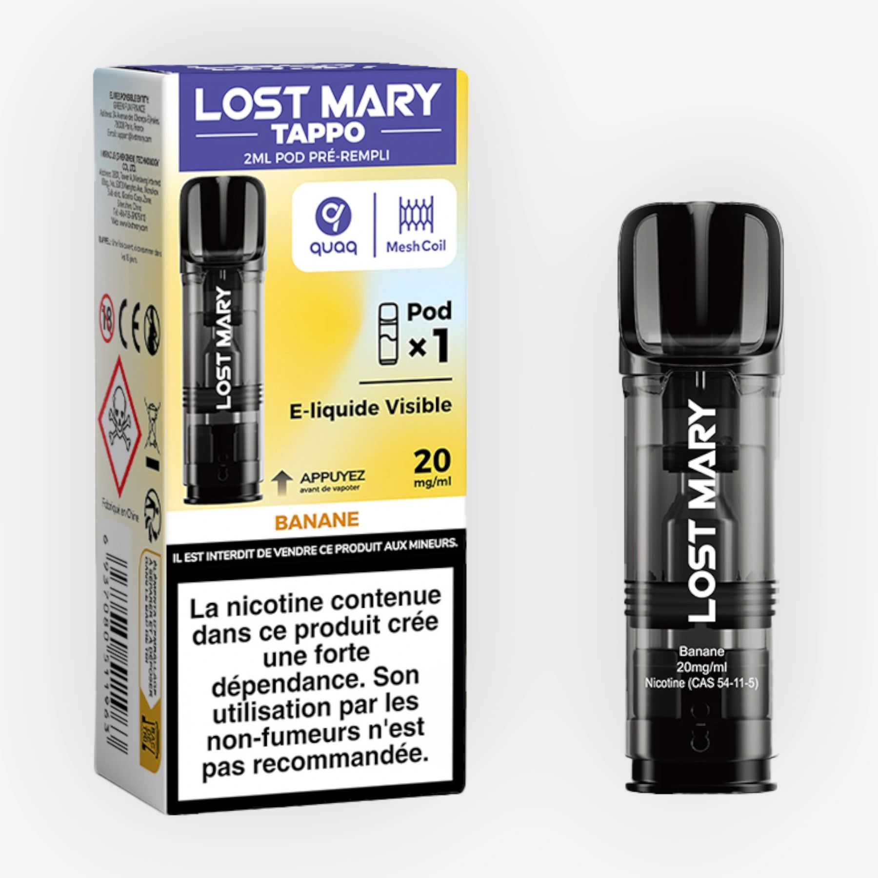 Pod Tappo Banane 2ml 20mg Lost Mary