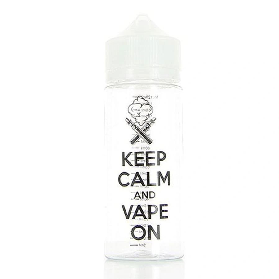 Fiole vide Chubby avec graduation N1 Keep Calm 120ml DIY UP