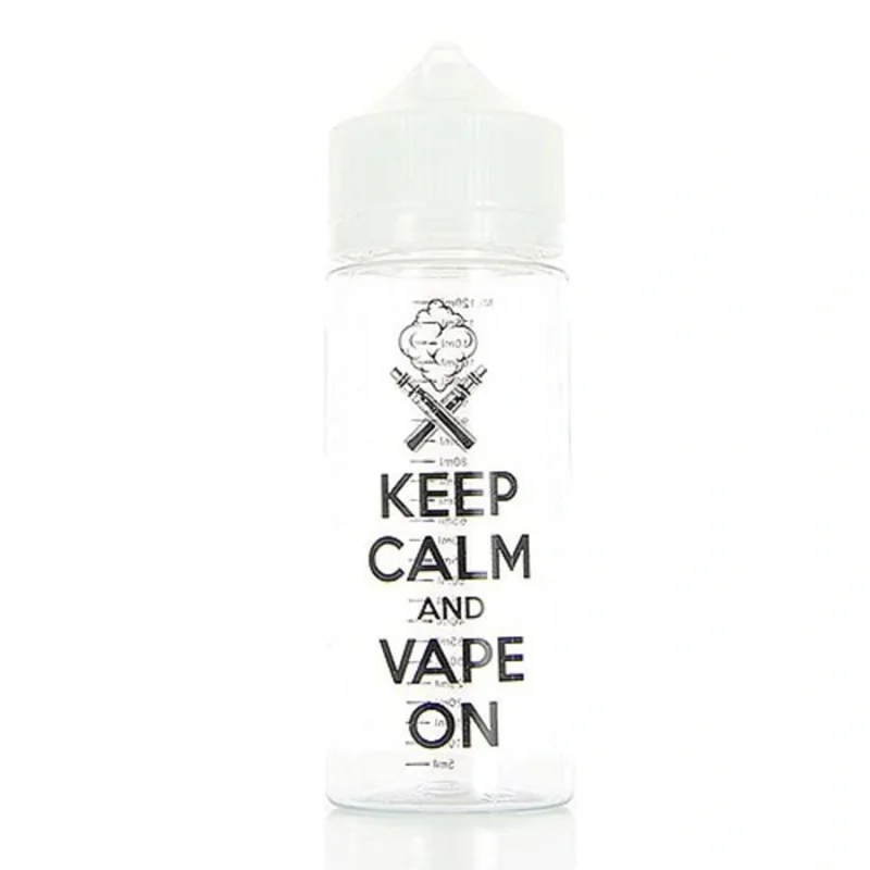 Fiole vide Chubby avec graduation N1 Keep Calm 120ml DIY UP