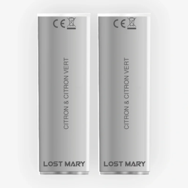 Pack de 2 pods 4en1 Citron Et Citron Vert 2ml 20mg Lost Mary