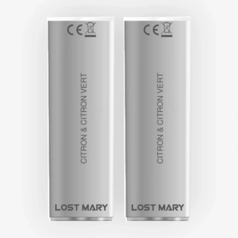 Pack de 2 pods 4en1 Citron Et Citron Vert 2ml 20mg Lost Mary
