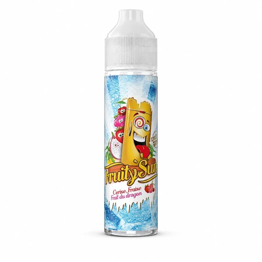 E-liquide Cerise Fraise Fruit Du Dragon 50 mL - Fruity Sun