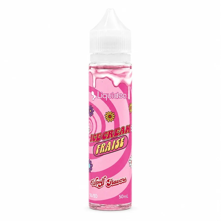 E-liquide Ice Cream Fraise 50 mL - Wpuff (Liquideo) — Liquideo - Wpuff